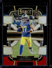 2023 Panini Select #56 Puka Nacua Black and Red Prizms Die Cuts RC