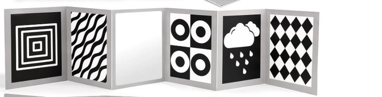 Spiggly High Contrast Baby Toys & Books Black White 0-6 Mont