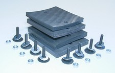 Auto Lift Parts - Challenger Lift Arm Pads A1104-6-ply Ultra Heavy Duty Rubbe...
