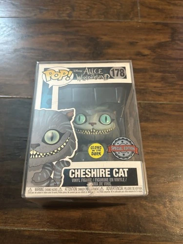 Funko Pop! Disney Alice In Wonderland Cheshire Cat #178 Glows In Dark Vinyl Fig