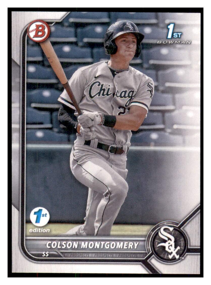 Colson Montgomery 2022 Bowman 1st Edition #BPPF-71 Chicago White Sox