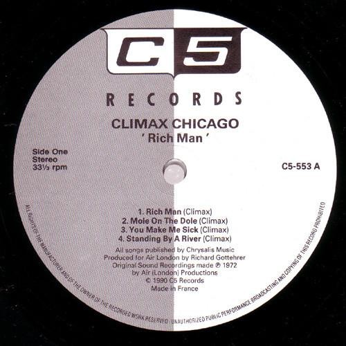 Climax Blues Band Rich Man LP Vinyl UK C5 1990 C5553 - Bild 3 von 4