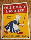 Vintage Old Dutch Cleanser Porcelain Sign