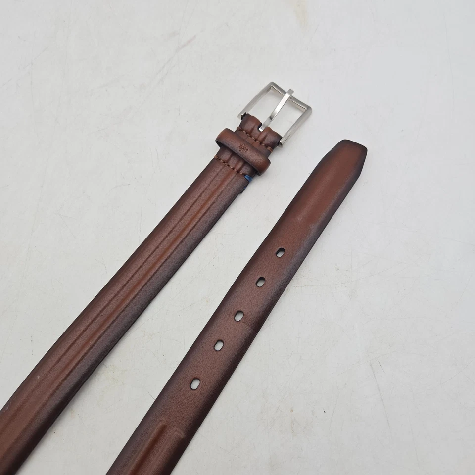 Vestido Ryan Seacrest Cinturón Cuero Marrón Para Hombre 36 Hebilla Níquel Foto 2 de 4