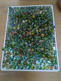 Approximately 400 500 Small Coloured Glass Marbles