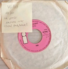 Free All Right Now/ Mouthful Of Grass Vinyl Record 7" VG/VG WIP 6082