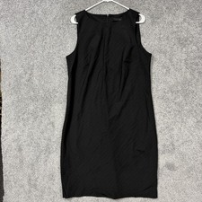 Lane Bryant Sheath Dress 16 Plus Black Pinstripe Office Workwear Career Chic