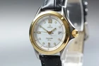 Vintage Omega Seamaster 120m 2371.20 Cal.1424 White Gold 28mm Quartz Women Watch