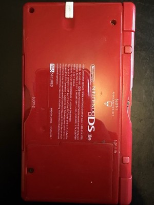 Nintendo DS Lite Super Mario Bros. Limited Edition Red Handheld