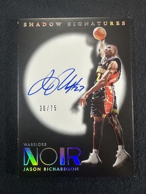 2024-25 Panini Noir - Shadow Signatures Jason Richardson #SHA-JRC /75 (AU)