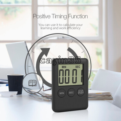 Große LCD Digital Küche Kochen Timer Countdown Up Uhr Lauter Alarm Magnetisch