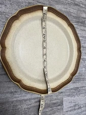 Mikasa E8000 Whole Wheat Round Serving 1 Chop Plate Platter 12.5" Brown