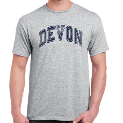 Devon T-Shirt Destinations Name Arc Design American Gym Style Geburtstag Geschenk