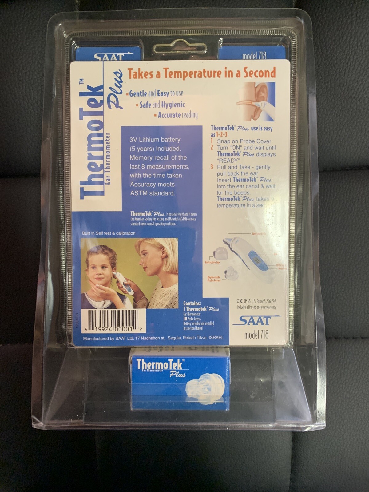 SAAT Thermotek Ear Thermometer Model 718 New Sealed eBay