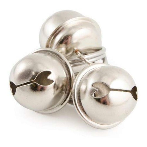 Ancol Cat Collar Bells Chrome, Assorted, Split Ring Included