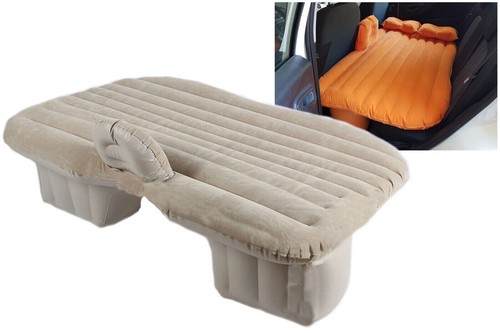 MATERASSO LETTO GONFIABILE AIRBED PER AUTO SEDILE POSTERIORE MACCHINA CON POMPA - Foto 2 di 4