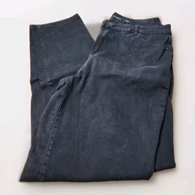 Avenue Denim Straight Black Jeans Plus Size 18T, Inseam 33''