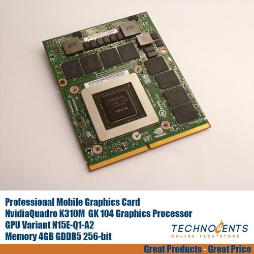 NVIDIA QUADRO K3100M 4GB N15E-Q1-A2 VIDEO GRAPHICS CARD - Picture 2 of 6