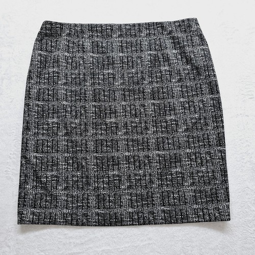 Kasper Women's Glen Plaid Pencil Career Skirt, Black | White, Size XL, $79, NwT - Picture 2 of 9