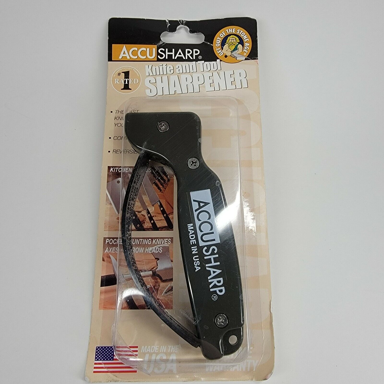 Accu-Sharp Ergonomic Knife Sharpener Large Finger Green Regular High material dealer OD Guard