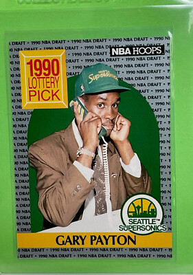 GARY PAYTON Rookie Card AUTHENTIC RC 90's ORIGINAL  Pack Fresh SONICS Jersey #20