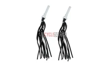 Lowrider Bicycle Fuax Leather Streamers Grips Black Chopper Beach Cruiser Bike