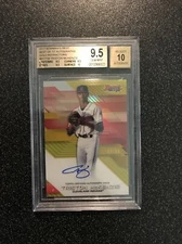 TRISTON MCKENZIE 2017 Bowman's Best GOLD REFRACTOR AUTO RC #07/50 BGS 9.5 AUTO