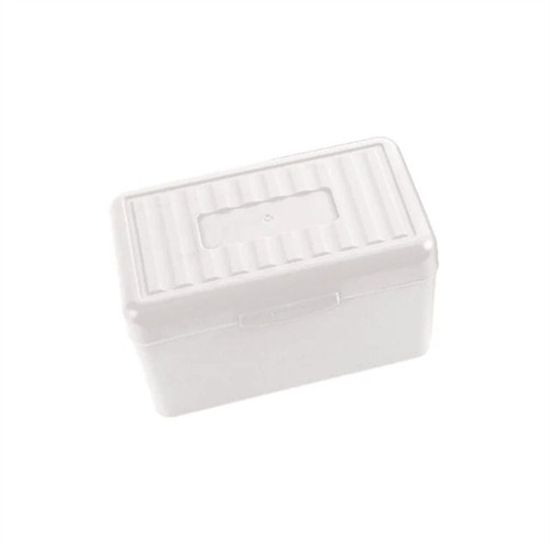 Solid Colour Card Storage Box Desktop Index Cards Organizer Recipe Photo - Picture 12 of 18