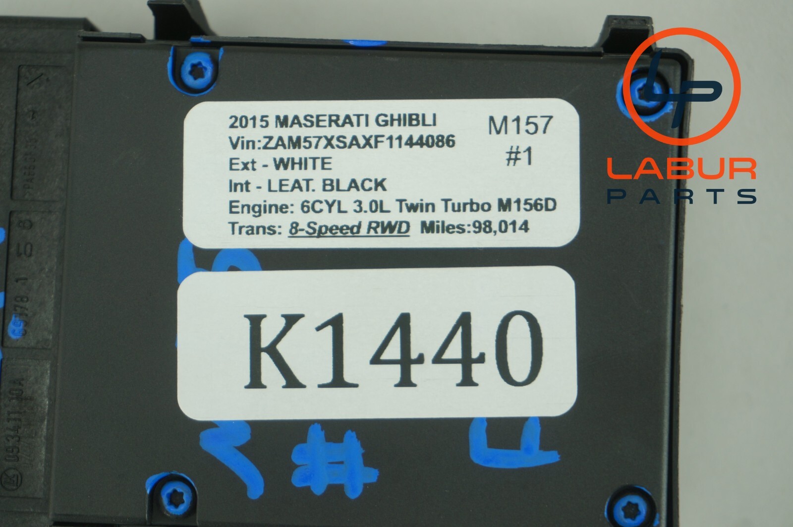 M157 Maserati 14-17 Ghibli Front Right Seat Adjustment Control Switch K1440