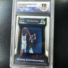 20-21 Donruss Optic Basketball Air Defense Insert Giannis Antetokounmpo gem 10 