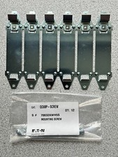 NEW EATON QC6BP CUTLER HAMMER TYPE C QUICKLAG 6 POLE MOUNTING KIT WITH 12 SCREWS