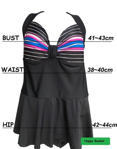 Swimsuits For Women One Piece Tummy Control Vintage Bathing Suits Retro Swimwear - Picture 8 of 20