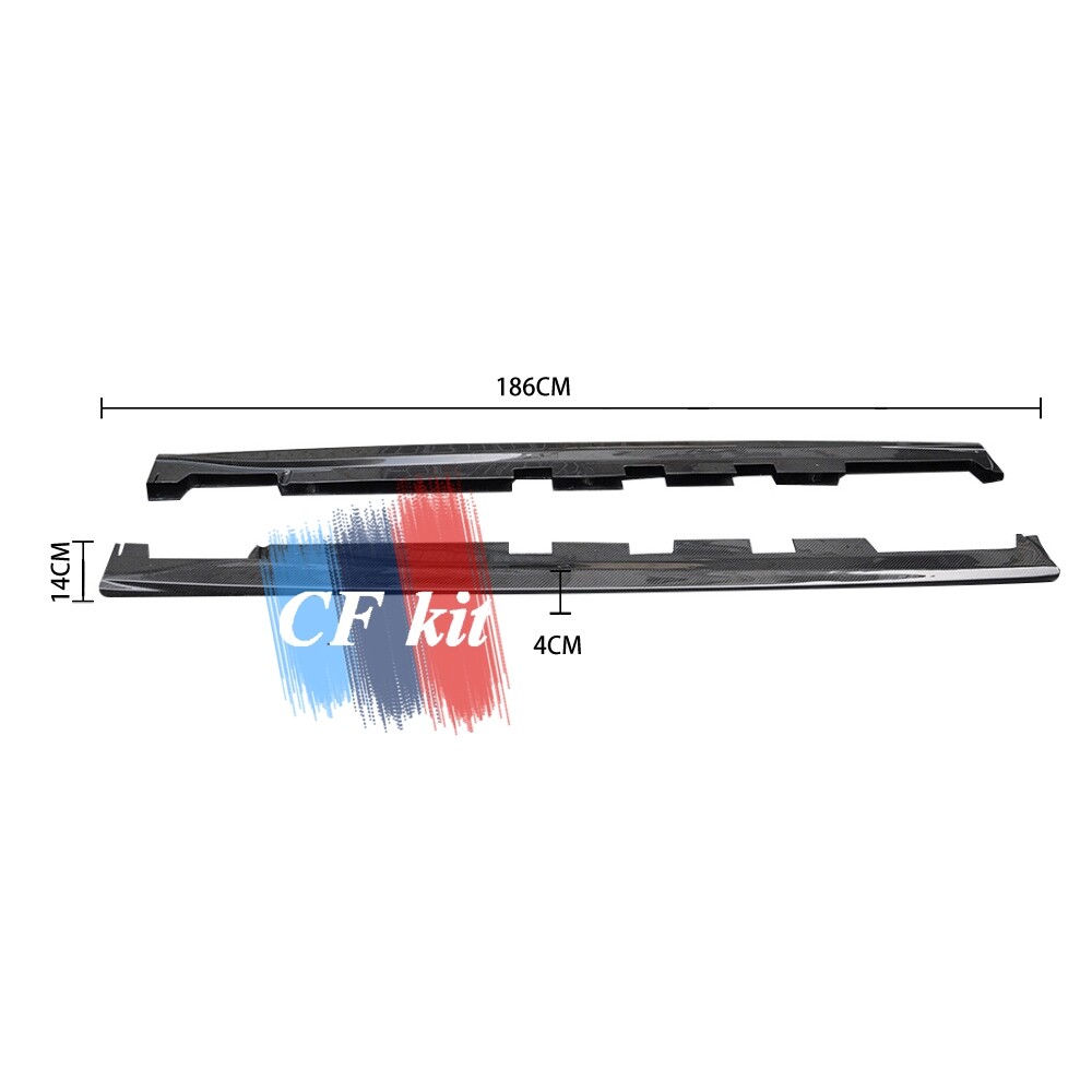 For 21UP Subaru BRZ ZD8 GR86 ZN8 BL Style Carbon Fiber Side Skirts