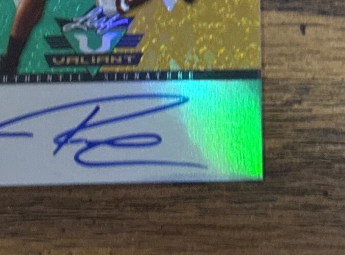 Russell Wilson Leaf Valiant Rookie 2012 ¡RC automático! HOF!! Foto 4 de 4