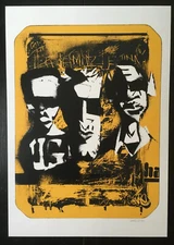 Massive Attack Art Print Signed by JAKe Detonator  NME -Mezzanine - Spraypaint