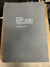 Roland Mt100 Operation Guide Booklet Used Nice Digital Sequencer Sound Module