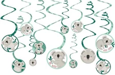 Koala Bear Animal Cute Kids Birthday Party Hanging Swirl Decorations