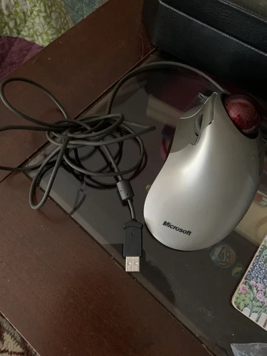 Microsoft Trackball Explorer 1.0  X08-16056 USB Mouse - Tested