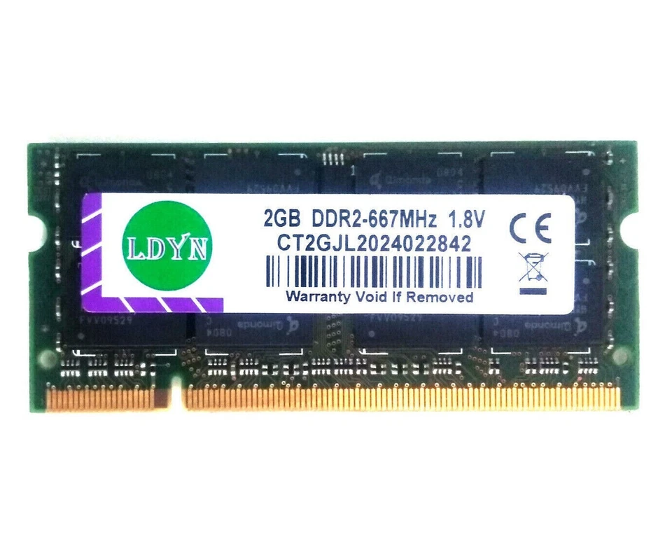 2GB DDR2 RAM SODIMM Laptop Notebook Memory (PC2-5300 667MHz) (PC2-6400 800MHz) - Image 2 of 3