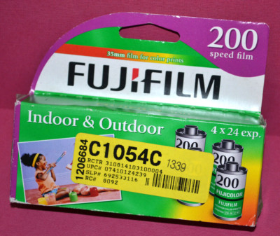 4 Rolls Fujifilm ISO 200 Speed 24 Exposure 35mm Color Film 96 Total~~New Expired