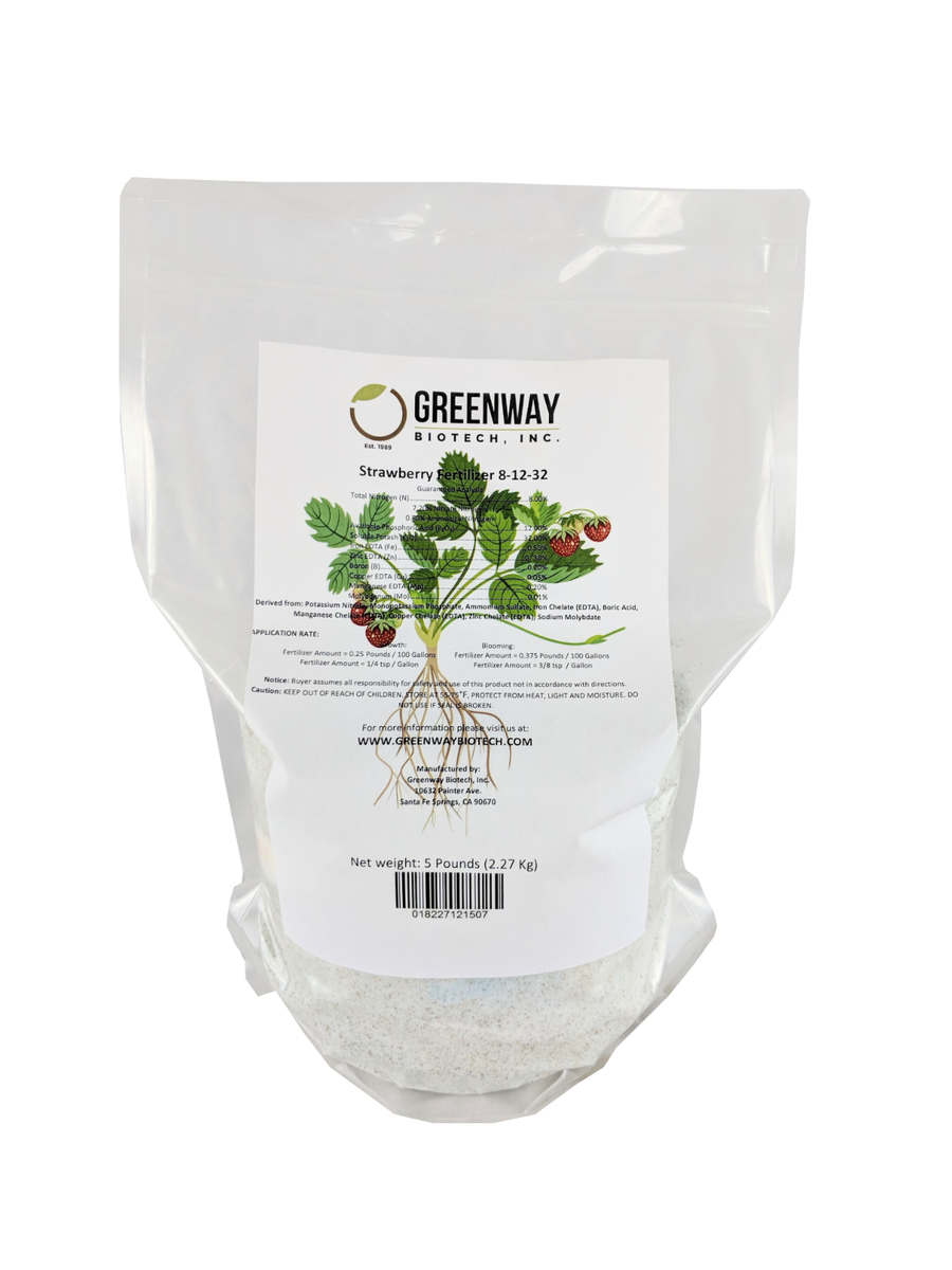 Strawberry Fertilizer 8-12-32 + Micros 5 Pounds - Makes 1000 Gallons  Hydroponics | eBay