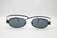Vintage Neostyle Holiday 970 246 Black Violet Blue Oval Sunglasses NOS