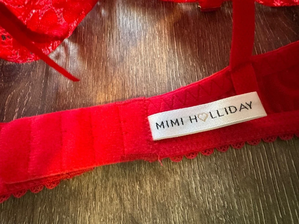 Sujetador de encaje para mujer MIMI HOLLIDAY talla 34C Foto 3 de 4