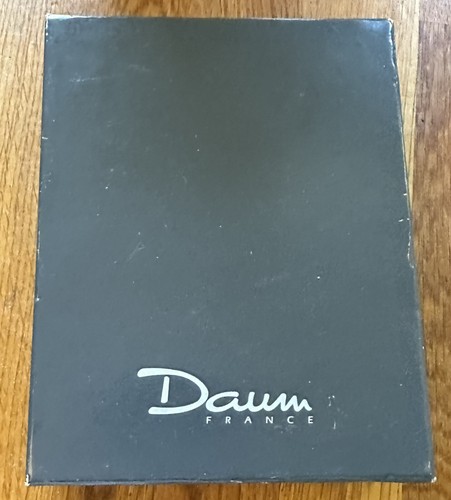 DAUM France Paperweight Horse Crystal Art Glass Frosted Clear Relief NEW IN BOX - 第 6/13 張圖片