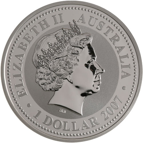 2008 1 oz Australian Silver Lunar Rat Coin - Picture 2 of 2