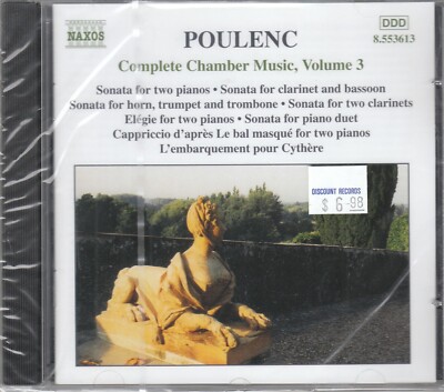 Poulenc - Complete Chamber Music, Volume 3; Sonata For Two Pianos NEW/SEALED