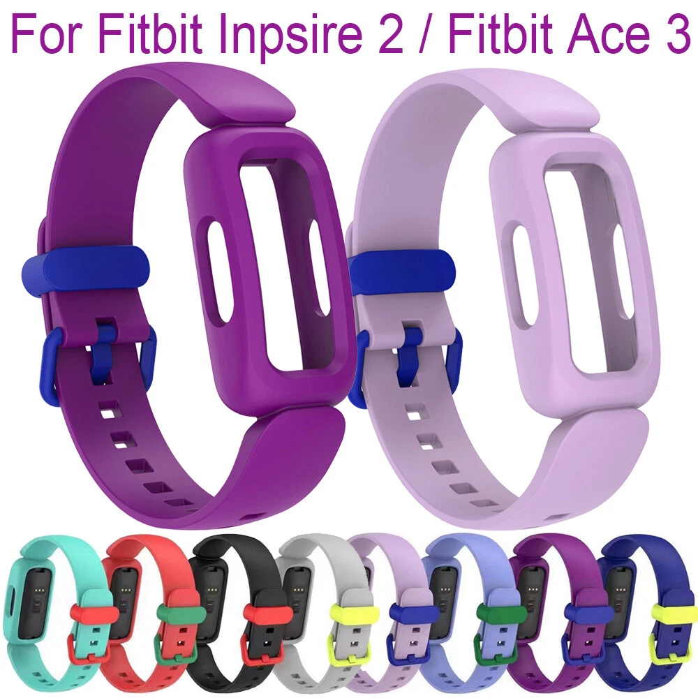 For Fitbit Inspire 2 Ace 3 Kids Replacement Soft Silicone Watch Strap Wrist Band