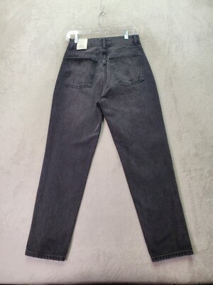 【関税・送料込み】MOTHER JEANS BLACK COTTON DENIM JEANS Zara Jeans Women's Size 4 Black Denim Cotton Pockets Classic