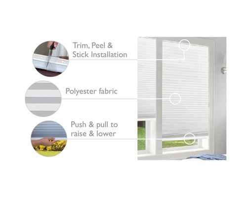 Redi Shade No Tools Easy Lift Trim-at-Home Cordless Cellular Light Filtering ... - Picture 2 of 10
