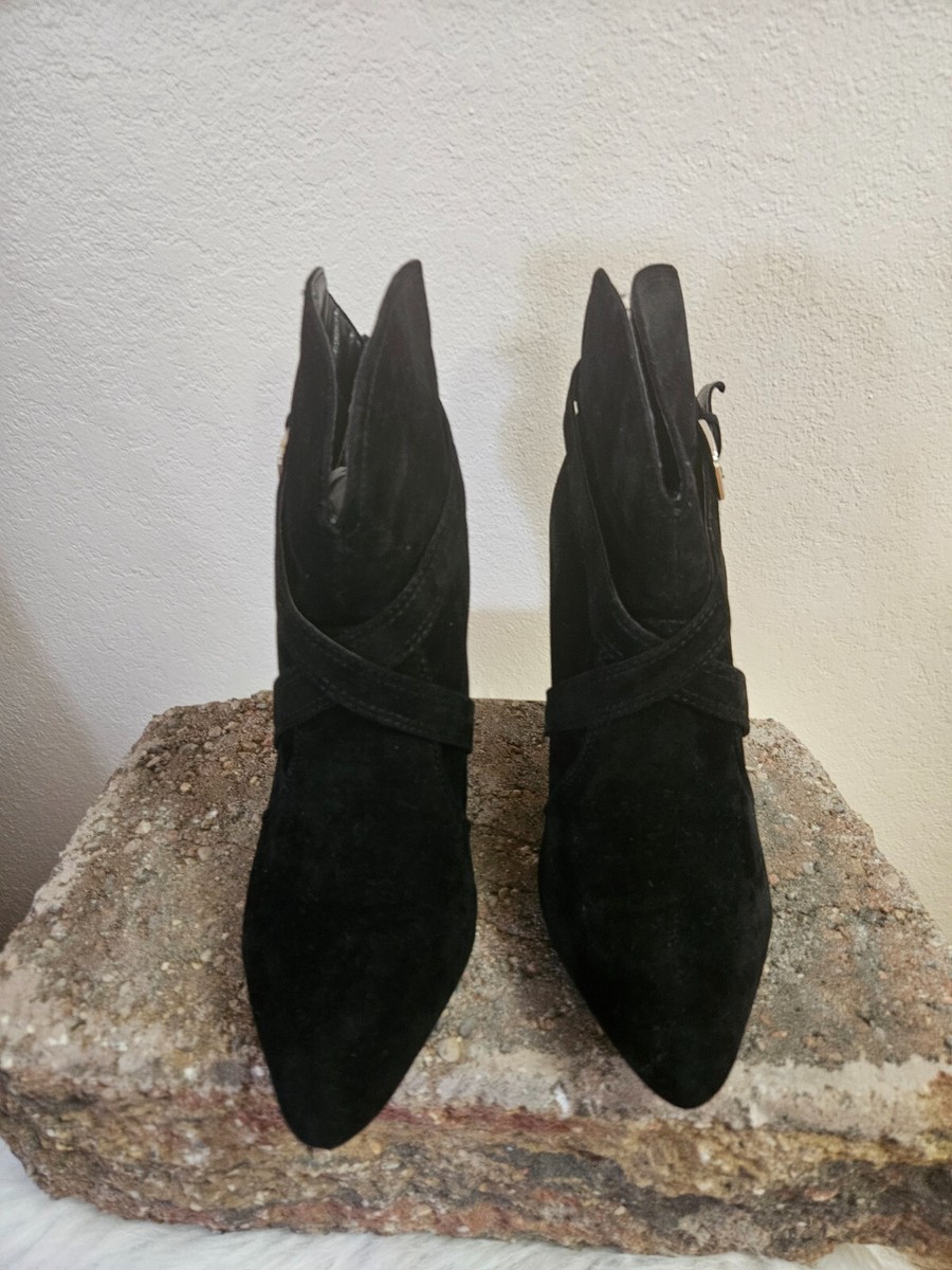 SIZE 10W PLATINUM COLLECTION BY JADE (NEW) Black Zip Up Ankle